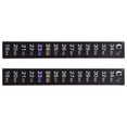 thumbnail image 1 of HEANUJJ 2Pcs Aquarium Thermometer Sticker Stick on Strip Black Color Temperature Device for Fish Tank, 1 of 8