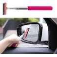 thumbnail image 1 of HUGFEGWE Side Mirror Squeegee, Car Mirror Wiper, 38.6in Handle Retractable Car Rearview Mirror Wiper, Mini Squeegee for Rainy Foggy Weather, Universal Automotive Accessories for CA919-136654, 1 of 7