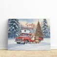 thumbnail image 3 of Santa is Coming Shiba Inu Merry Christmas Xmas Noel Truck Tree Horizontal Matte Canvas Poster Shibas Dog Lovers Gifts Idea Wall Art Home Decor - 02023, 3 of 5