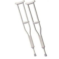 Underarm adjustable aluminum crutch, youth, 8pr