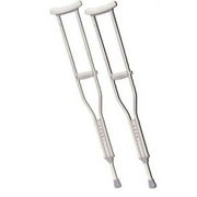 Underarm adjustable aluminum crutch, tall adult, 8ea