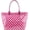 Pink, variant on Checkered Tote Bag Women's PVC Tote Bag with Zipper Plastic Letters Print Hobo Handbag Checkered Purse for Work