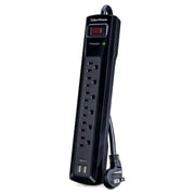 CyberPower Professional 6-Outlet Surge Protector 4' Cord CSP604U