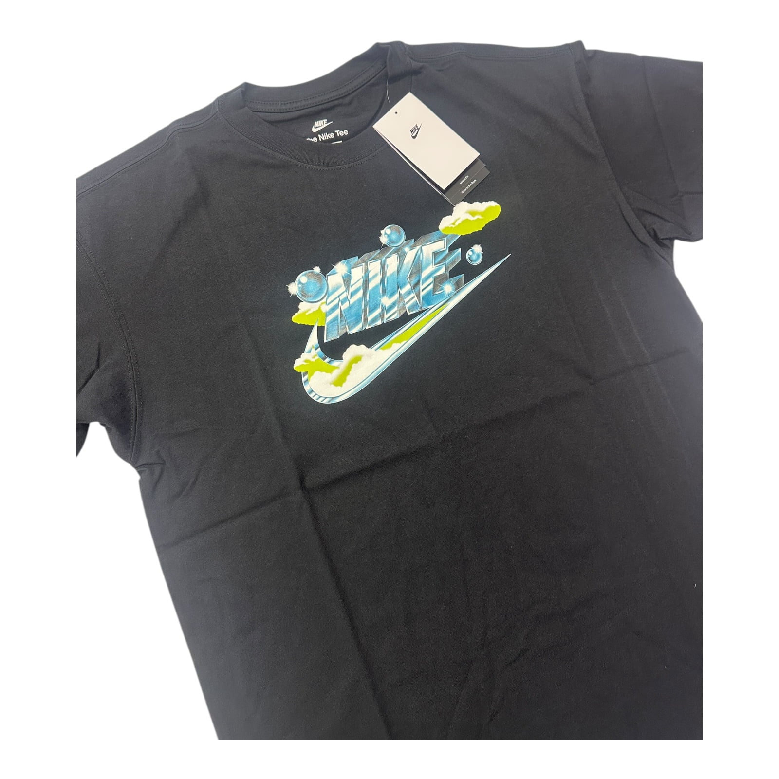 Nike Max90 T-Shirt Black Men?s FZ7968-010 Oversized Fit Soft