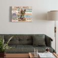 thumbnail image 5 of Inspirational Wall Art Retro Family Rules Decorative Plaque Castle Flower Canvas Print Art Motivational Motto Wall Decor for Living Room Bedroom Bathroom Kitchen Home Decor Gift 12" x 16", 5 of 6