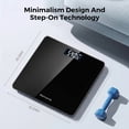 thumbnail image 4 of Memoria Digital Bathroom Scale, Smart Scale for Body Weight, High Accuracy to 0.1 lb, 400 lb Capacity, Large LCD, Tempered Glass Platform, 4 of 10