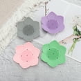 thumbnail image 6 of Unique Bargains 1 Pc Waterproof Soap Holder Flower Black Soap Holder for Bathroom 5.31"x5.12"x1.38", 6 of 6