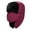 Wine, variant on Unisex Winter Riding Hat with Removable Face Mask, Thicken Fleece Lined Windproof Neck Warmer for Outdoor Activities, Motorcycle and Cycling in Cold Weather - Black