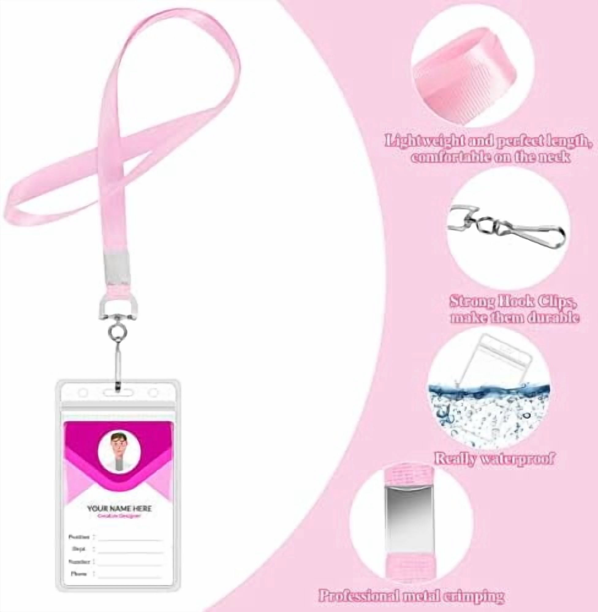 12 Pack Lanyards for ID Badges Cruise Lanyard for Ship Cards with Waterproof ID Badge Holder Cruise Essentials 2026 (12 Colors)