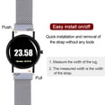 thumbnail image 4 of Unique Bargains Stainless Steel Mesh Watch Band 16mm Quick Release Magnetic Clasp, Space Gray, 4 of 7