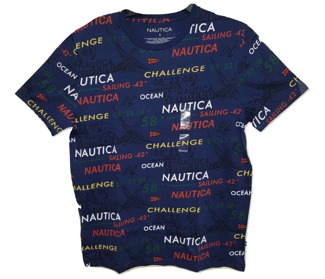 Nautica Sailing Nautica Men's Short Sleeve Signature Graphic Crewneck