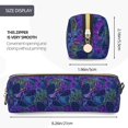 thumbnail image 3 of Fotbe Turtles Estuche para Lápices de Cuero con Estampado, Estuche con Cremallera Resistente, Organizador Compacto y Elegante para Papelería, 3 of 7