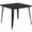 Black, variant on Flash Furniture Parker Commercial Grade 35.5" Square Silver Metal Indoor-Outdoor Table