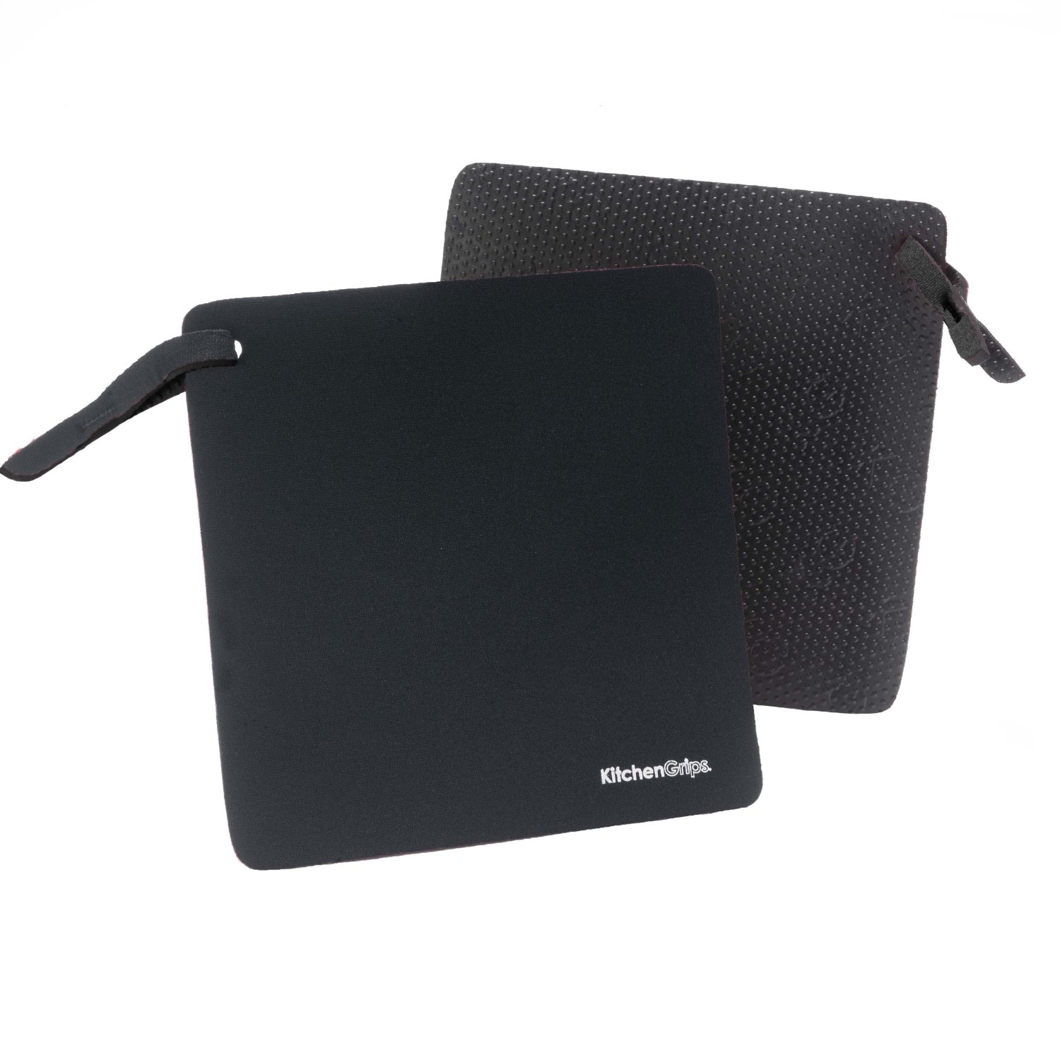 Kitchen Grips 2Piece Pot Grabbers Set, Black/Black