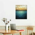 thumbnail image 2 of FUMJ Large Framed Wall Art Oil Painting Decor Paintings Light Luxury Version Modern Sea Drawing Gold Foil Abstract Wall Art 100x200cm/39x78in Black Frame Large Framed Canvas Wall Art 16\x20\, 2 of 4