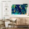 thumbnail image 5 of Elephant Stock Marble Flow Abstract Wall Art - Horizontal Canvas Wall Art - Living Room Wall Decor - Abstract Canvas - Teal And Blue Decor - 12" x 8", 5 of 8