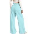 thumbnail image 3 of Lmueinov Girls Print Sweatpants with Pockets Soft Warm Fleece Lined Elastic Waist Straight Leg Pants for Kids Girls Fall Casual Workout Trousers, 3 of 5