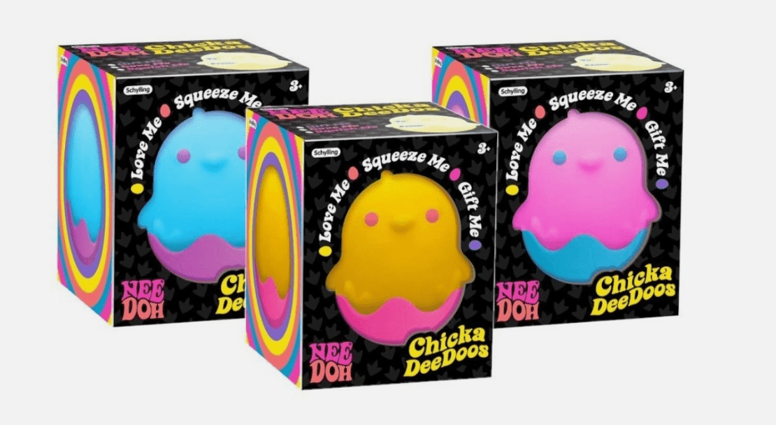 NeeDoh Chickadeedoos Chick Stress Ball (1 RANDOM Figure)