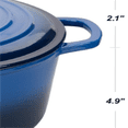 thumbnail image 5 of Cast Iron Dutch Oven Pot with Lid, for Sourdough Bread Baking, Round Dutch Ovens, 4.5 Quart, Blue, 5 of 5