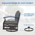 thumbnail image 6 of ALAULM Aluminum Patio Furniture Set with 2 Swivel Chairs 7-seat Metal Outdoor Furniture Patio Sectional Sofas Patio Conversation Set w/5.1" Cushions for Patio, Backyard, Poolside-Grey, 6 of 8