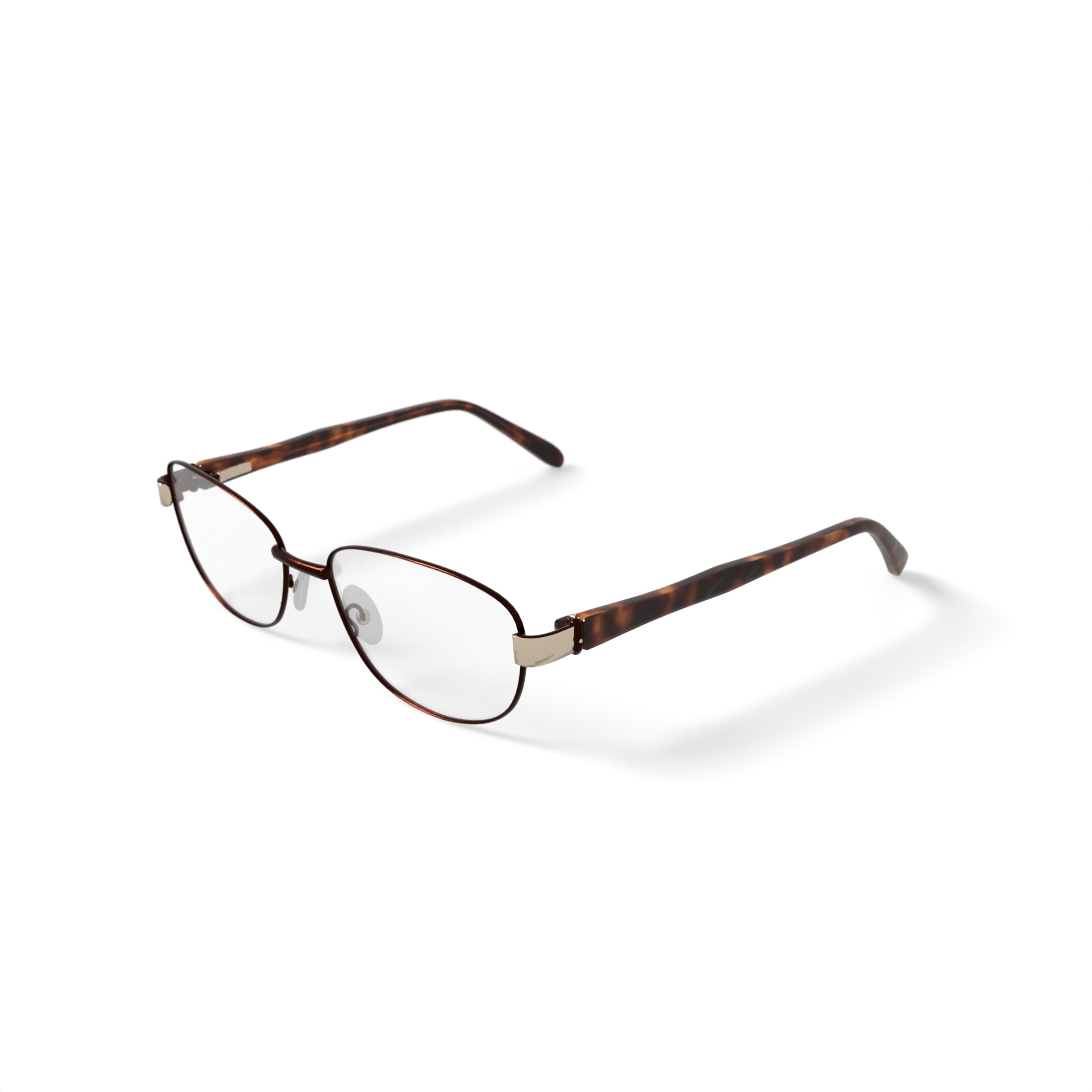Walmart Women's FM17172 Oval Prescription Eyeglasses with Case, Brown