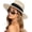 Ab-beige, variant on Womens Mens Wide Brim Straw Panama Hat Fedora Summer Beach Sun Hat UPF Straw Hat for Women