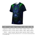 thumbnail image 6 of LAOLIUSN Men’s Dragon T Shirt 3D All Over Print Graphic Tee, Dark Fantasy Fire Dragon Face with Glowing Eyes, Short Sleeve Crewneck Streetwear Shirt S-4XL, 6 of 7