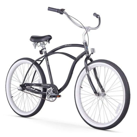 Firmstrong Urban Man 3-Speed Men's 26 Inch Beach Cruiser Riding Bike, Black