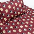 thumbnail image 6 of Florida State Seminoles 100% cotton, 4 piece sheet set - flat sheet, fitted sheet, 2 pillow cases, Queen, Team Colors, 6 of 8