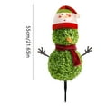 thumbnail image 6 of Christmas Decorations - 3D Realistic Plastic Christmas Snowman Sign - Holiday Decor, Weatherproof Garden Snowman, Easy Installation, Suitable for Front Door, Garden, Indoor Decor, 21.6'',Green F, 6 of 8