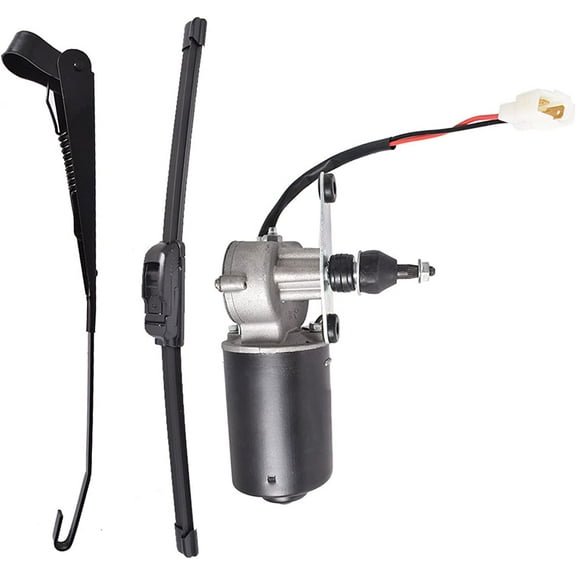 Waltyotur 12V Electric Windshield Wiper Motor Kit Replacement for Polaris RZR Kawasaki Can Am