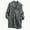 Gray, variant on Plus Size Womens Chunky Knit Cardigan Lapel Collar Button Front Long Sleeve Oversized Sweater Coat with Pockets, Size S-5XL