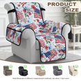 thumbnail image 6 of SCRAWLGOD 250th Anniversary Recliner Chair Slipcover American Flag Hibiscus Print Washable Non Slip Recliner Chair Cover with Pocket Anti Scratch Anti Dust Reclining Cover, 6 of 7