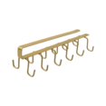 thumbnail image 4 of Ganchos para tazas debajo del gabinete, ganchos para colgar llaves, bufandas, corbatas y cinturones. oro, 4 of 9