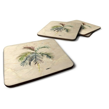 

Carolines Treasures 8483FC Palm Tree Foam Coaster Set of 4 3 1/2 x 3 1/2 multicolor