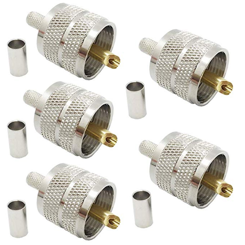 USA-CA LMR195 PL259 UHF MALE to PL259 UHF MALE Coaxial RF Pigtail Cable
