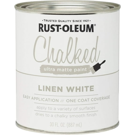 Rustoleum 285140 30 Oz Linen White Chalked Ultra Matte Paint
