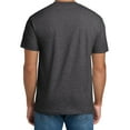 thumbnail image 4 of Hanes Beefy-T Short Sleeve T-Shirt for Men’s, Crewneck Casual Blank Shirt Charcoal Heather Tee, L, 4 of 5