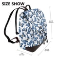 thumbnail image 2 of Balery Beautiful Butterflies Mochila de Cuero para Mujeres, Gran Capacidad, Bolsa de Viaje Multifuncional, Mochila de Cuero y Bolsa de Hombro para Mujeres, 2 of 4