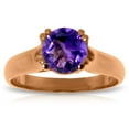 thumbnail image 2 of Galaxy Gold 14K Rose Gold Natural Amethyst Ring - February Birthstone - Peace & Wisdom - Sizes 5.5 to 11 - Fine Jewelry for Women, 2 of 3
