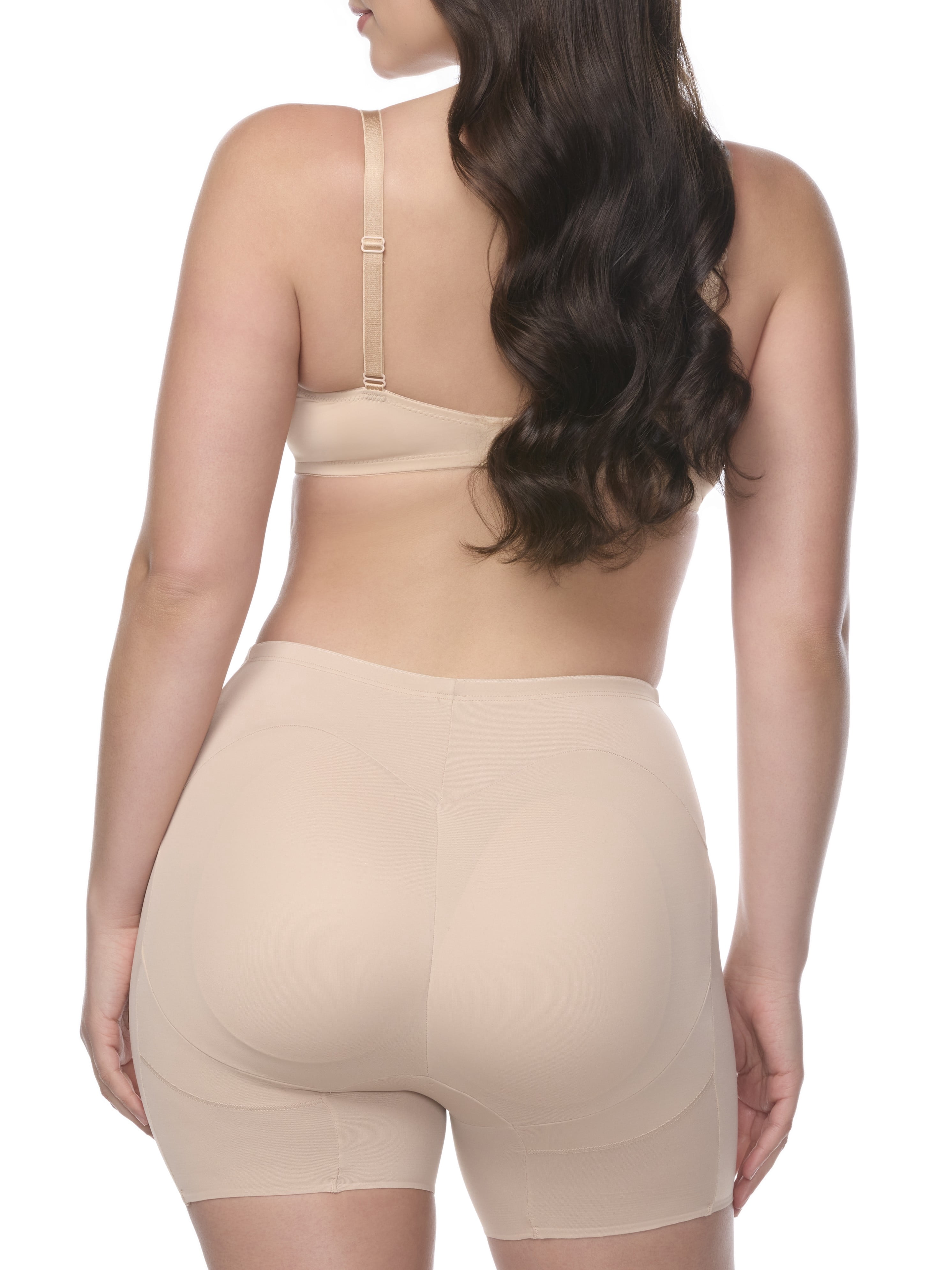 Cupid Women's Firm Control Shapewear, Padded Shaping Short, Sizes S-2XL