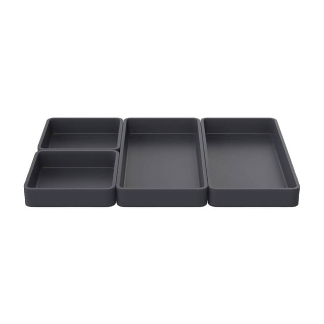 Binwennn Silicone Baking Pan Set – Heat Non Stick 4 Piece Bakeware For Oven Grilling Roasting & Baking Containers for Storage Apartment Organization Soup Storage Containers with Lids Fruit Storage