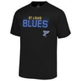 thumbnail image 2 of Men's Fanatics Black St. Louis Blues Big & Tall Wordmark T-Shirt, 2 of 3
