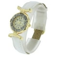 thumbnail image 5 of GlassOfVenice Murano Glass Millefiori Watch With Leather Band - White, 5 of 5