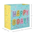 thumbnail image 3 of Hallmark Extra-Deep Birthday Aqua Gift Bag (Bubble Lettering), 3 of 6