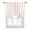 Pink, variant on Sage Green Stripes Tie Up Curtains for Kitchen Bathroom Bedroom Windows 45 Inch Length, Farmhouse White Simple Vertical Striped Balloon Drape Curtains Shade Rod Pocket Drapery Curtain Panel, 34"x45"