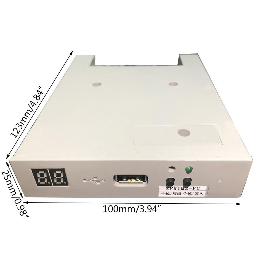 USB Floppy Disk Reader Drive 3.5in External Portable 1.2MB Disk Drive Emulator