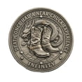 thumbnail image 3 of shyuyusa Vintage Style Commemorative Metal Coin, Embossed Pattern Collectible Medal, Retro Craft Keepsake for Desktop Display, Personal Collection, 3 of 5