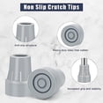 thumbnail image 4 of Crutch Tips, 7/8Inch Heavy Duty Non-Slip Rubber Cane Tips, Replacement Cane Foot Caps, Crutch Pads,6 PCS, 4 of 7
