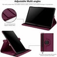 thumbnail image 2 of Tasnim Rotating Case for Samsung Galaxy Tab S10 Lite/ S10 FE/ S9 FE 5G 10.9 Inch/Tab S9 11 Inch Case With Screen Protector Multi-Angle Viewing Protective Cover - Red, 2 of 5
